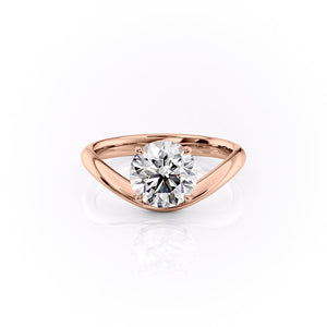 The Berta Set With A 4.5 Carat Round Moissanite