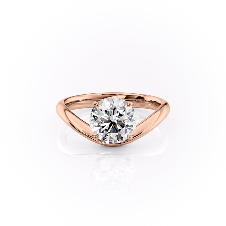 The Berta Set With A 2.5 Carat Round Lab Diamond