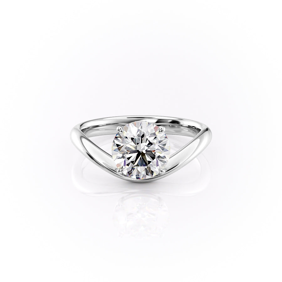 The Berta Set With A 2 Carat Round Moissanite