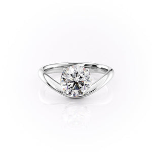 The Berta Set With A 2 Carat Round Moissanite
