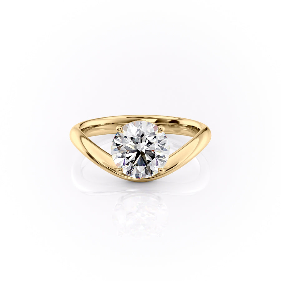 The Berta Set With A 2 Carat Round Lab Diamond