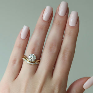 The Berta Set With A 1.5 Carat Round Lab Diamond