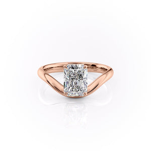 The Berta Set With A 1 Carat Radiant Lab Diamond