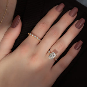 The Nicole Set With A Radiant Lab Diamond