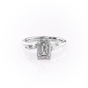 The Nova Set With A 2 Carat Emerald Lab Diamond