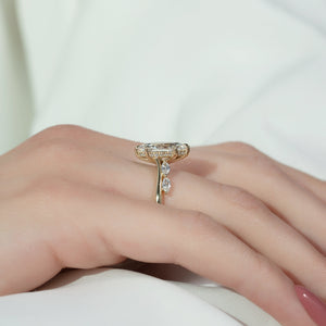 The Nova Set With A 1.5 Carat Marquise Lab Diamond
