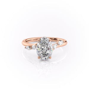 The Nova Set With A 2 Carat Oval Lab Diamond