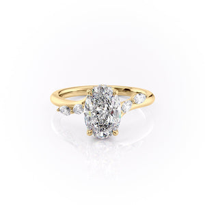 The Nova Set With A 2 Carat Oval Lab Diamond