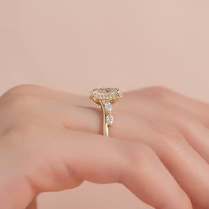 The Nova Set With A 2 Carat Oval Moissanite
