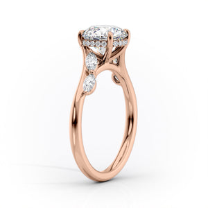 The Nova Set With A 2 Carat Radiant Moissanite