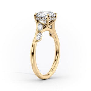 The Nova Set With A 1 Carat Radiant Lab Diamond