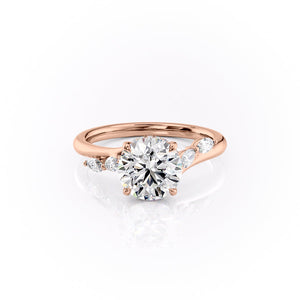 The Nova Set With A 3 Carat Round Lab Diamond