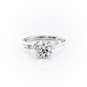 The Nova Set With A 1 Carat Round Moissanite