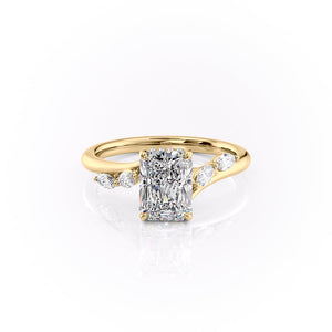 The Nova Set With A 2 Carat Radiant Moissanite