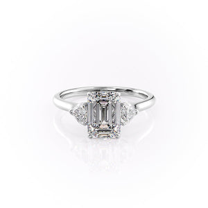 The Hearts Liv Set With A 1 Carat Emerald Moissanite