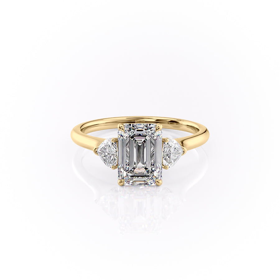 The Hearts Liv Set With A 2 Carat Emerald Lab Diamond