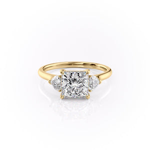 The Hearts Liv Set With A 5 Carat Princess Moissanite