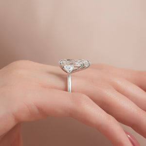 The Hearts Liv Set With A 3 Carat Pear Lab Diamond