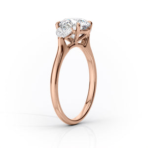 The Hearts Liv Set With A 2.5 Carat Cushion Lab Diamond