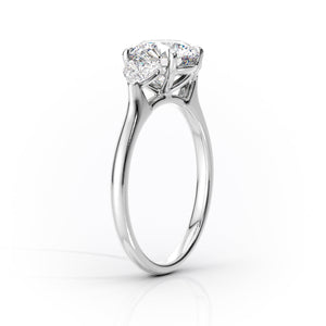 The Hearts Liv Set With A 2.5 Carat Princess Lab Diamond