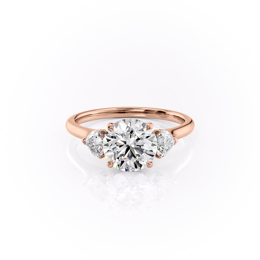 The Hearts Liv Set With A 1.5 Carat Round Lab Diamond