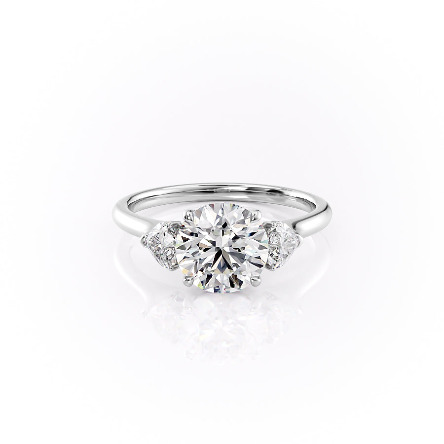 The Hearts Liv Set With A 2.5 Carat Round Lab Diamond