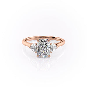 The Hearts Liv Set With A 5 Carat Radiant Moissanite