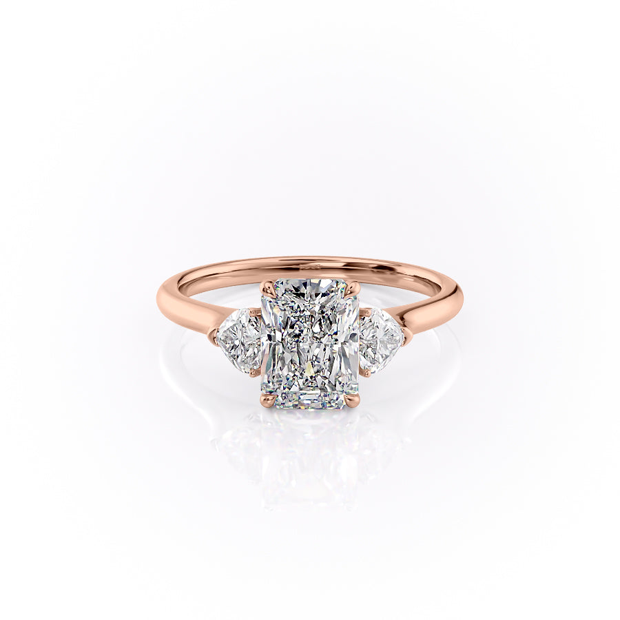 The Hearts Liv Set With A 2 Carat Radiant Moissanite