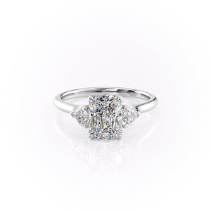 The Hearts Liv Set With A 1 Carat Radiant Lab Diamond