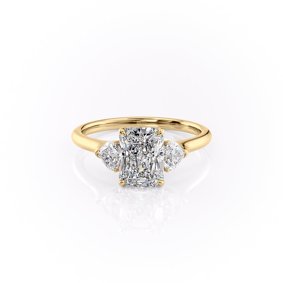 The Hearts Liv Set With A 1 Carat Radiant Moissanite
