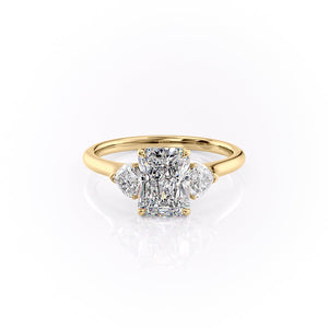The Hearts Liv Set With A 1 Carat Radiant Lab Diamond