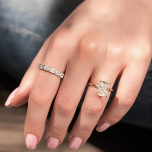 2ct East West Radiant U Prong Eternity