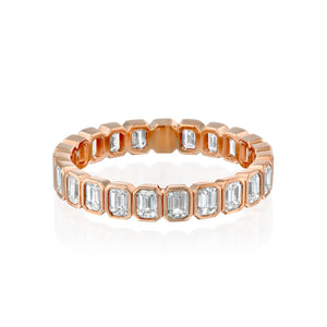 2ct Emerald Bezel Eternity