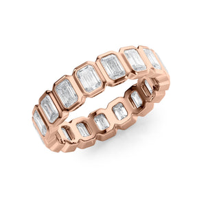 2ct Emerald Bezel Eternity