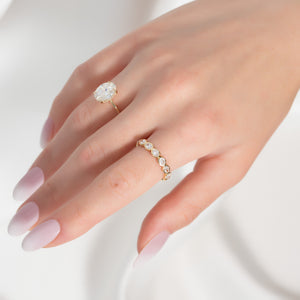 1.4ct East West Oval Bezel Eternity