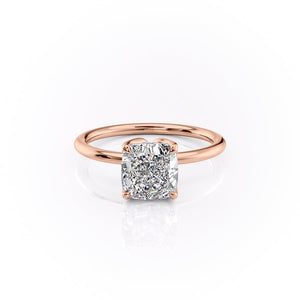 The Lisa Set With A 3 Carat Cushion Lab Diamond