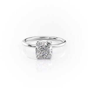 The Lisa Set With A 2 Carat Cushion Lab Diamond