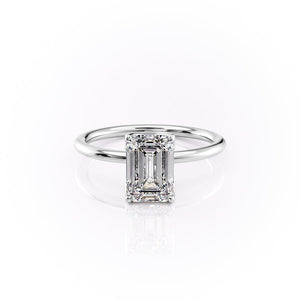 The Lisa Set With A 1 Carat Emerald Lab Diamond