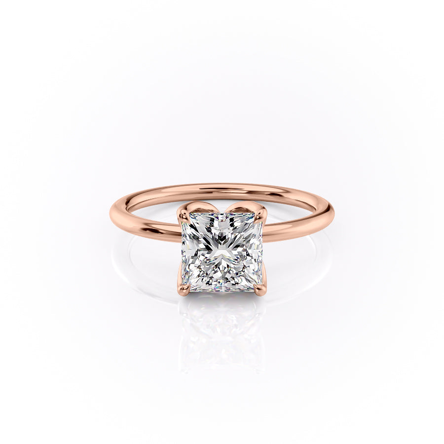 The Lisa Set With A 1.5 Carat Princess Lab Diamond