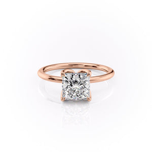 The Lisa Set With A 3 Carat Princess Moissanite