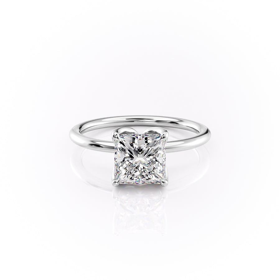 The Lisa Set With A 1.5 Carat Princess Lab Diamond