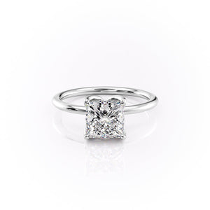 The Lisa Set With A 3 Carat Princess Moissanite