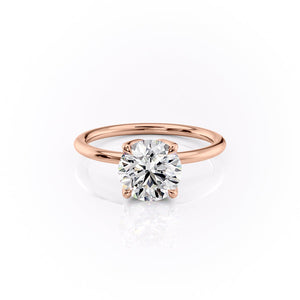 The Lisa Set With A 3 Carat Round Lab Diamond