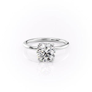The Lisa Set With A 3 Carat Round Moissanite