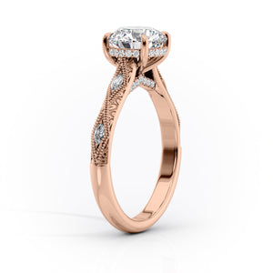 The Claudia Set With A 3 Carat Princess Lab Diamond