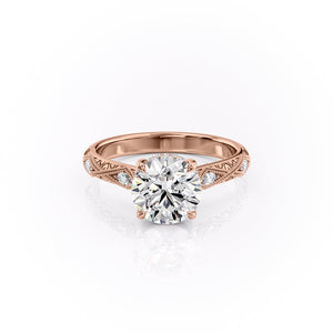 The Claudia Set With A 1.5 Carat Round Lab Diamond