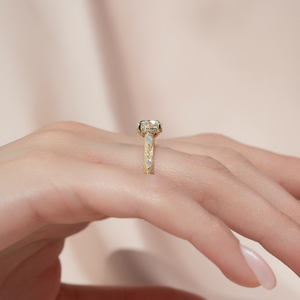 The Claudia Set With A 2 Carat Round Lab Diamond
