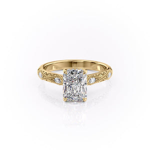 The Claudia Set With A 3 Carat Radiant Lab Diamond