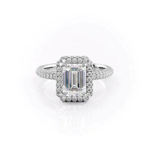 The Kylie Set With A 1.5 Carat Emerald Lab Diamond