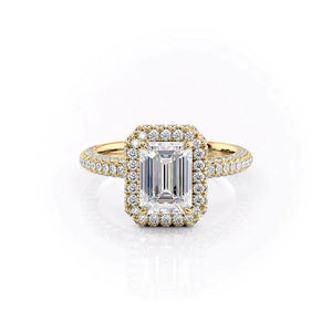The Kylie Set With A 2.5 Carat Emerald Lab Diamond